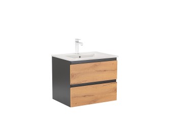 Vario Forte 60 alsó szekrény mosdóval antracit-tölgy