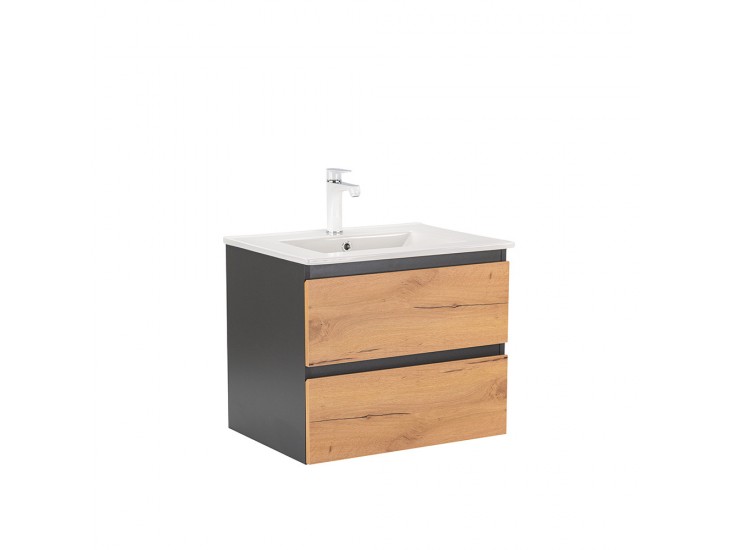 Vario Forte 60 alsó szekrény mosdóval antracit-tölgy
