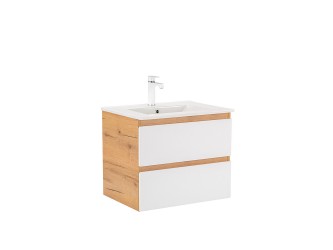Vario Forte 60 alsó szekrény mosdóval tölgy-fehér