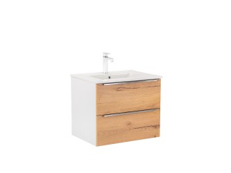 Vario Trim 60 alsó szekrény mosdóval fehér-tölgy