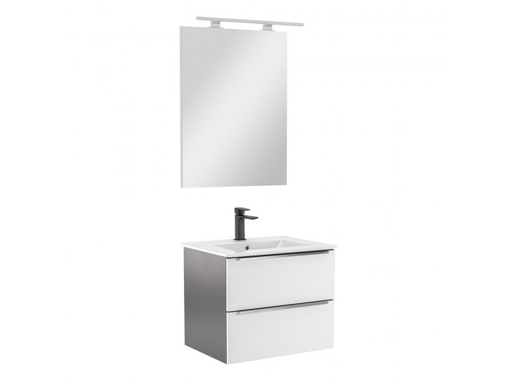 Vario Trim 60 komplett fürdőszoba bútor antracit-fehér