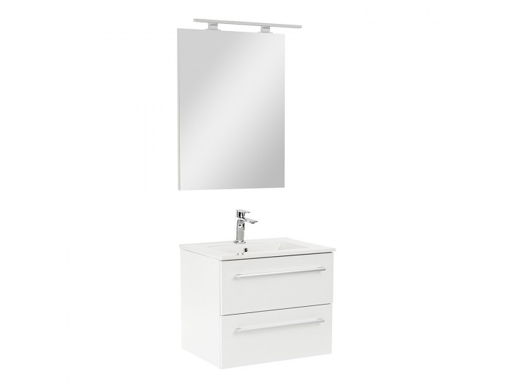 Vario Clam 60 komplett fürdőszoba bútor fehér-fehér