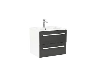 Vario Clam 60 alsó szekrény mosdóval fehér-antracit