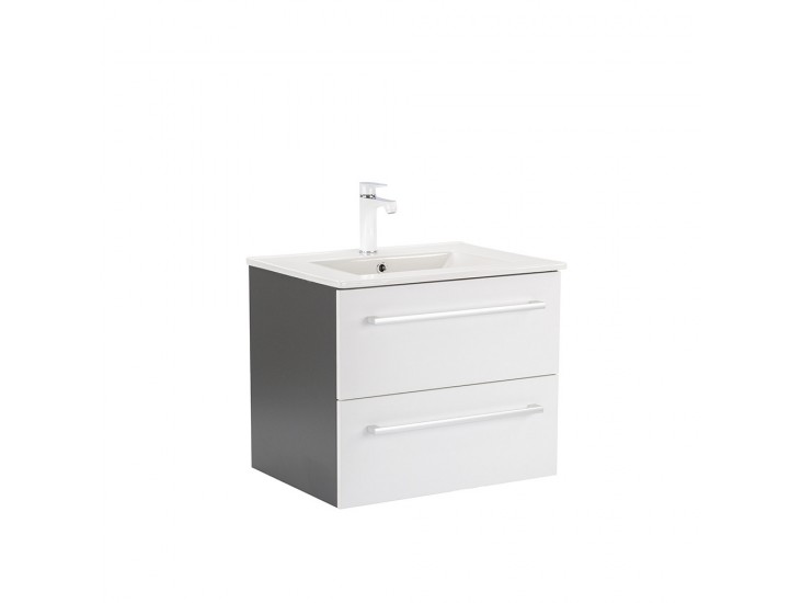 Vario Clam 60 alsó szekrény mosdóval antracit-fehér