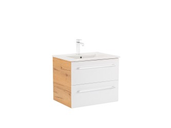 Vario Clam 60 alsó szekrény mosdóval tölgy-fehér