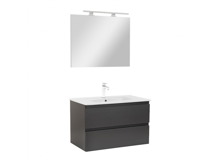 Vario Forte 80 komplett fürdőszoba bútor antracit-antracit