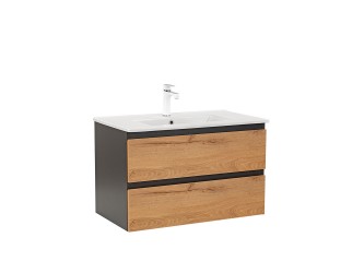 Vario Forte 80 alsó szekrény mosdóval antracit-tölgy