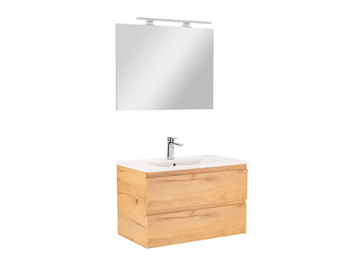 Vario Forte 80 komplett fürdőszoba bútor tölgy-tölgy