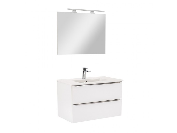 Vario Trim 80 komplett fürdőszoba bútor fehér-fehér