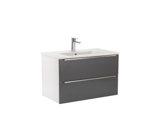 Vario Trim 80 alsó szekrény mosdóval fehér-antracit
