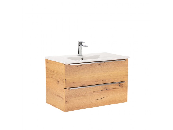 Vario Trim 80 alsó szekrény mosdóval tölgy-tölgy
