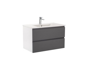 Vario Pull 80 alsó szekrény mosdóval fehér-antracit