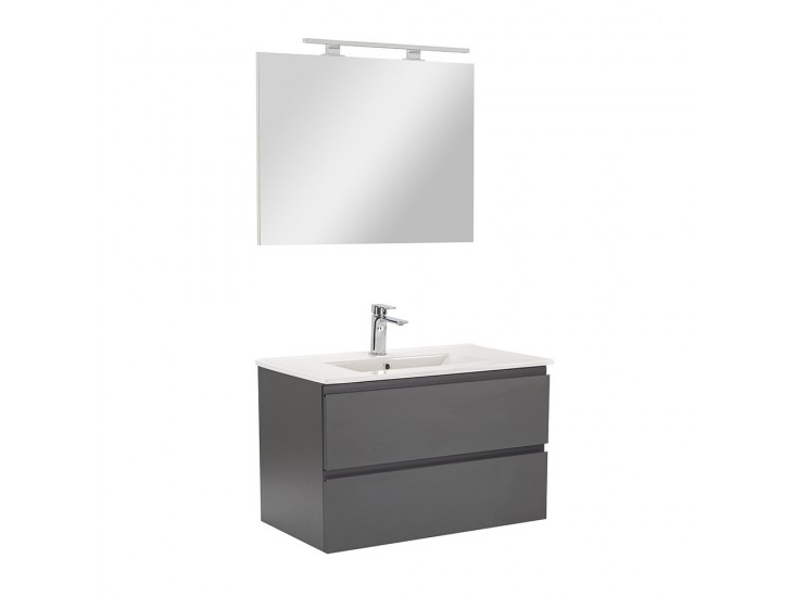 Vario Pull 80 komplett fürdőszoba bútor antracit-antracit