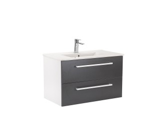 Vario Clam 80 alsó szekrény mosdóval fehér-antracit
