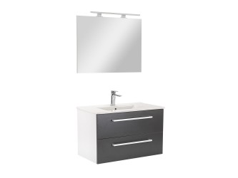 Vario Clam 80 komplett fürdőszoba bútor fehér-antracit