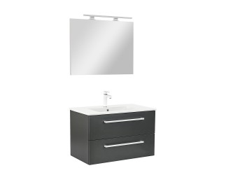 Vario Clam 80 komplett fürdőszoba bútor antracit-antracit