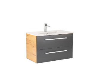 Vario Clam 80 alsó szekrény mosdóval tölgy-antracit