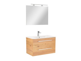 Vario Clam 80 komplett fürdőszoba bútor tölgy-tölgy