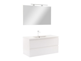 Vario Forte 100 komplett fürdőszoba bútor fehér-fehér