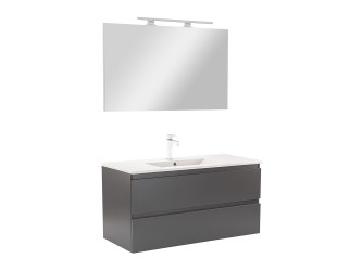 Vario Forte 100 komplett fürdőszoba bútor antracit-antracit