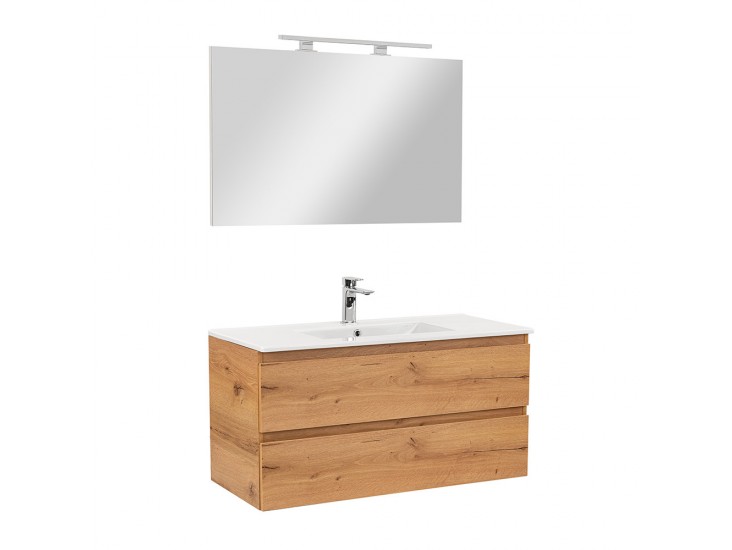 Vario Forte 100 komplett fürdőszoba bútor tölgy-tölgy