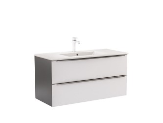 Vario Trim 100 alsó szekrény mosdóval antracit-fehér
