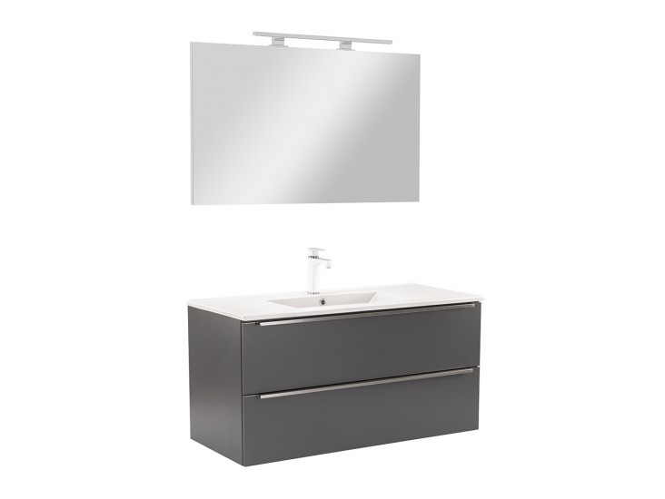 Vario Trim 100 komplett fürdőszoba bútor antracit-antracit