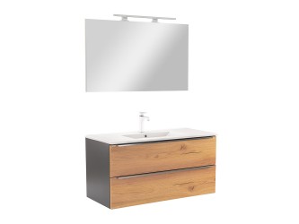 Vario Trim 100 komplett fürdőszoba bútor antracit-tölgy