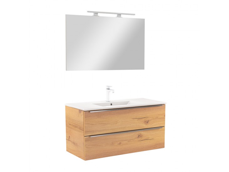 Vario Trim 100 komplett fürdőszoba bútor tölgy-tölgy