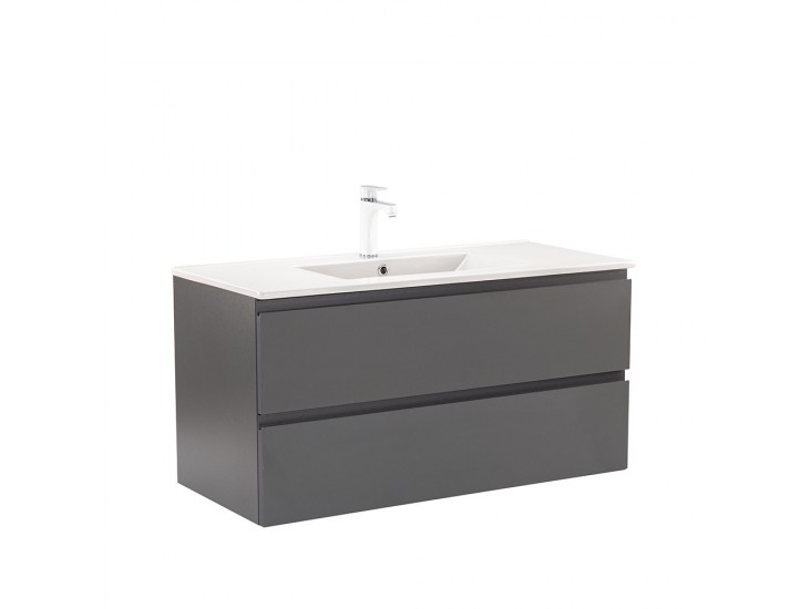 Vario Pull 100 alsó szekrény mosdóval antracit-antracit
