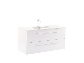 Vario Clam 100 alsó szekrény mosdóval fehér-fehér
