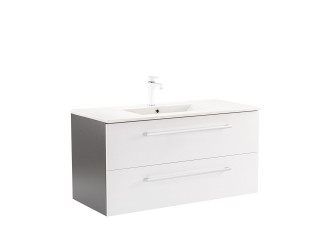 Vario Clam 100 alsó szekrény mosdóval antracit-fehér
