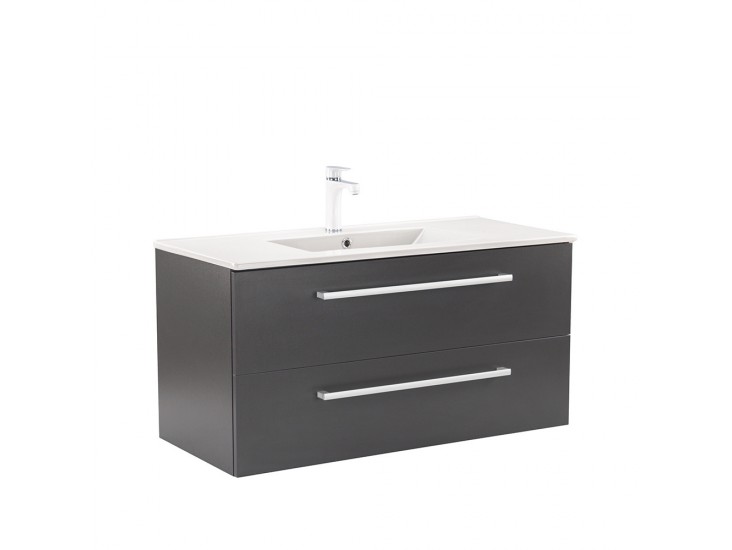 Vario Clam 100 alsó szekrény mosdóval antracit-antracit