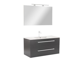 Vario Clam 100 komplett fürdőszoba bútor antracit-antracit