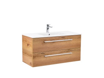 Vario Clam 100 alsó szekrény mosdóval tölgy-tölgy