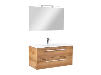 Vario Clam 100 komplett fürdőszoba bútor tölgy-tölgy