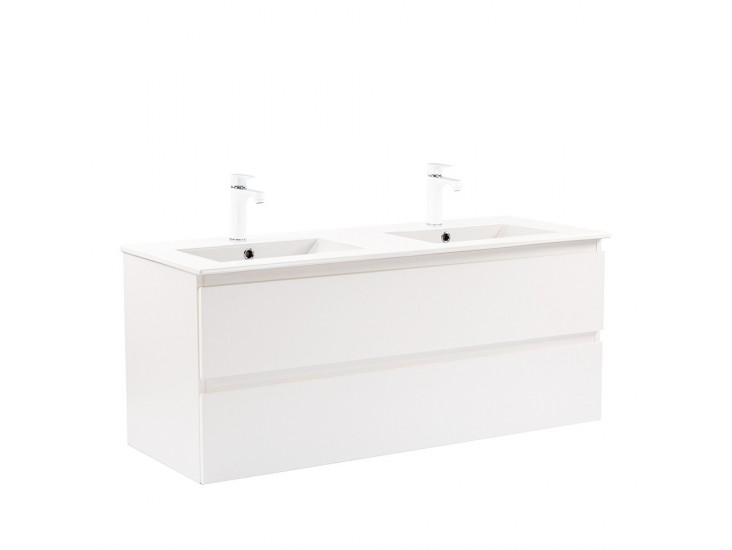 Vario Forte 120 alsó szekrény mosdóval fehér-fehér