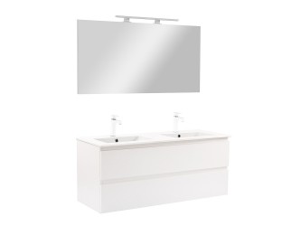 Vario Forte 120 komplett fürdőszoba bútor fehér-fehér