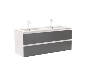 Vario Forte 120 alsó szekrény mosdóval fehér-antracit