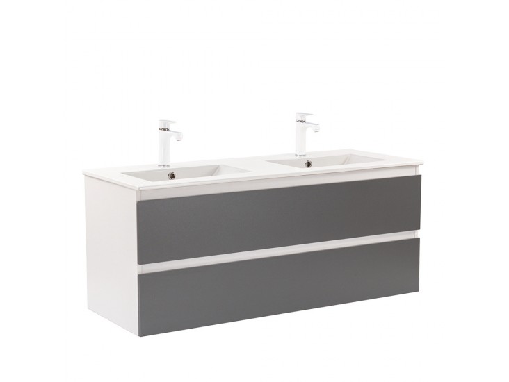 Vario Forte 120 alsó szekrény mosdóval fehér-antracit