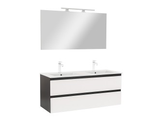 Vario Forte 120 komplett fürdőszoba bútor antracit-fehér