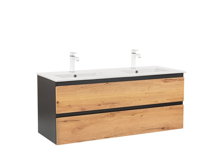 Vario Forte 120 alsó szekrény mosdóval antracit-tölgy