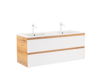 Vario Forte 120 alsó szekrény mosdóval tölgy-fehér