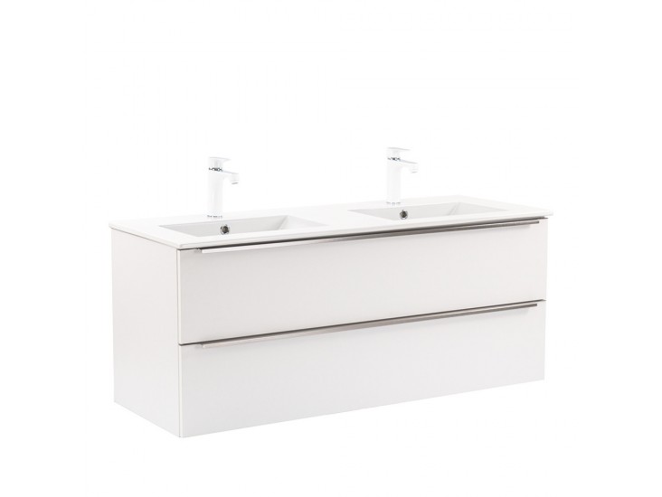 Vario Trim 120 alsó szekrény mosdóval fehér-fehér