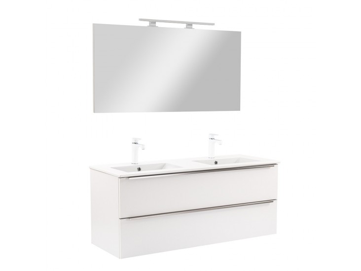 Vario Trim 120 komplett fürdőszoba bútor fehér-fehér