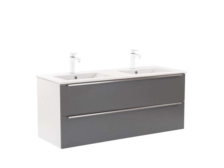 Vario Trim 120 alsó szekrény mosdóval fehér-antracit