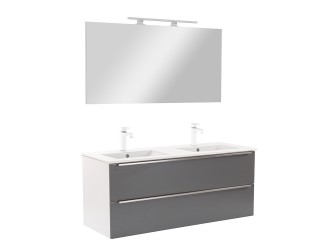 Vario Trim 120 komplett fürdőszoba bútor fehér-antracit