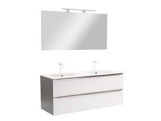 Vario Trim 120 komplett fürdőszoba bútor antracit-fehér