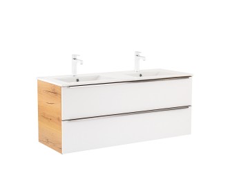 Vario Trim 120 alsó szekrény mosdóval tölgy-fehér