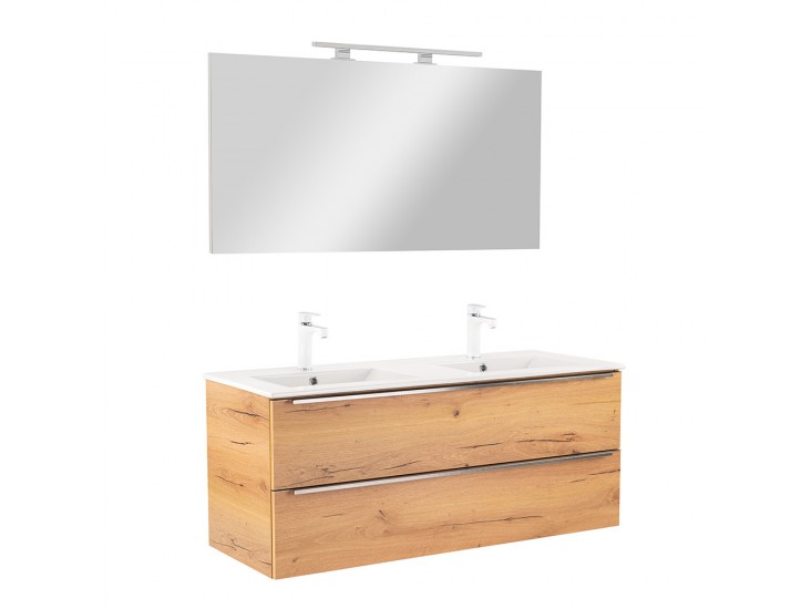 Vario Trim 120 komplett fürdőszoba bútor tölgy-tölgy